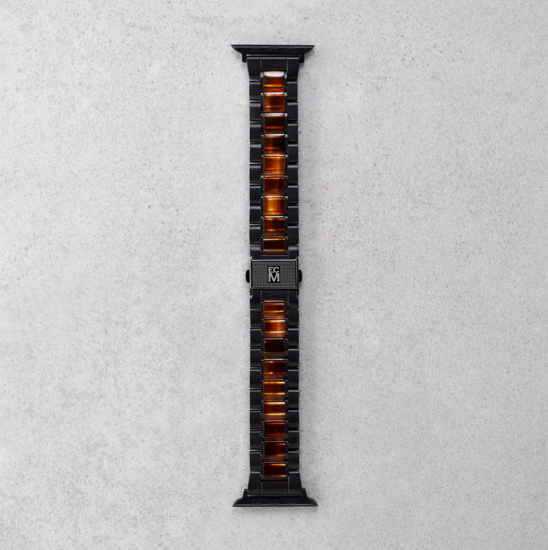 Apple Watch Band Matte Black Stainless Steel - Bourbon